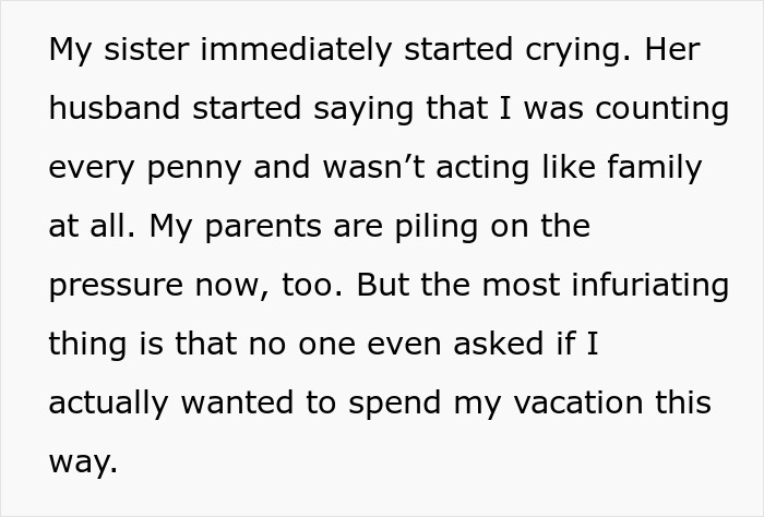 Sis Goes On Vacay While Deep In Debt To Her Brother, Then Calls Him Selfish For Refusing To Babysit Sis Goes On Vacay While Deep In Debt To Her Brother, Then Calls Him Selfish For Refusing To Babysit