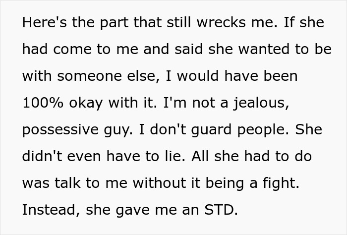 Guy Gets His Wife Sober And Raises Her Kids, She Repays Him With An Affair And An STD