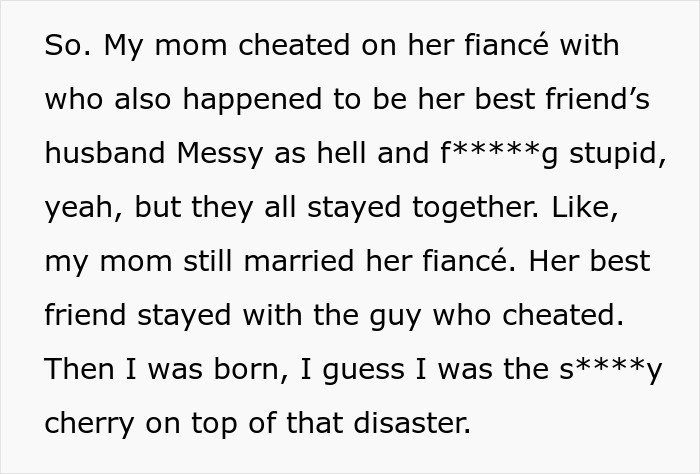 "Family Healing Weekend" Is Ruined After Affair Baby Reveals She Doesn't Love Them, They Are Livid