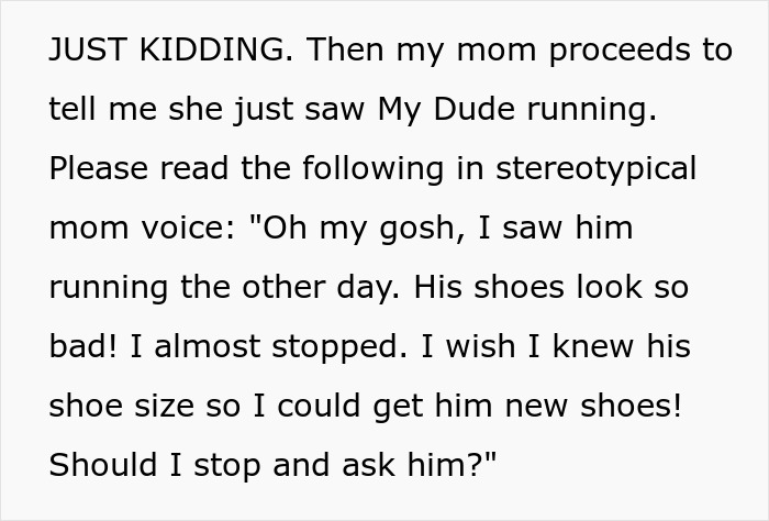 Funny neighbor running stalker story continuation, mom's dialogue about seeing the runner. Funny neighbor running stalker story continuation, mom's dialogue about seeing the runner.