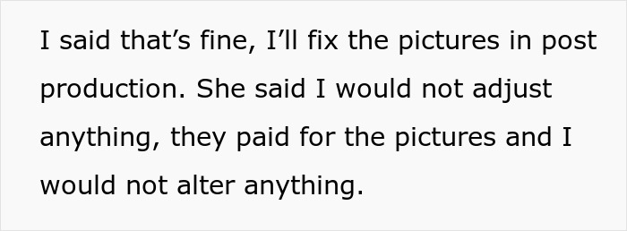 Bride plans to fix wedding pictures in post production over mother-in-law outfit Bride plans to fix wedding pictures in post production over mother-in-law outfit