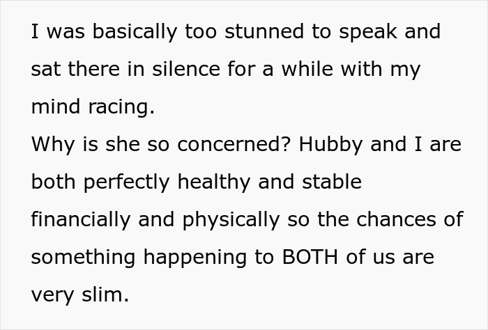 Text from a story, showing a person's reaction to an unhinged MIL disowning a grandchild over circumcision.