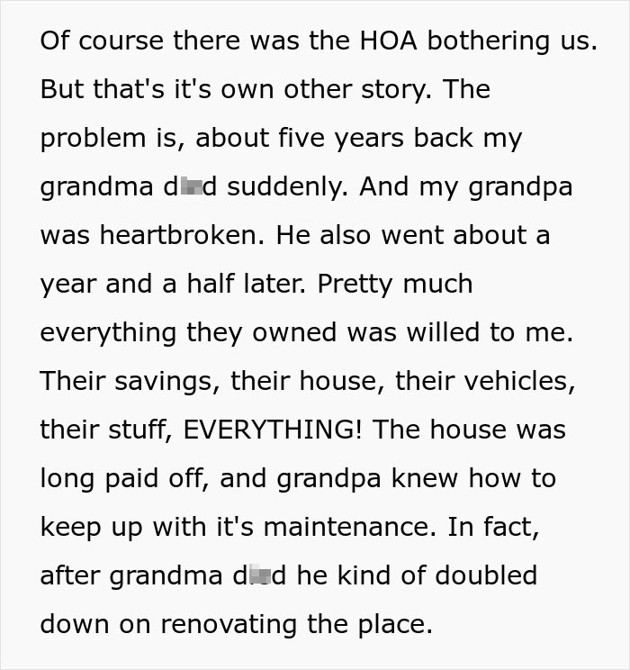Inheritance and will after grandma and grandpa passed