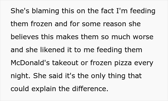 Guy's Mistress-Turned-Wife Keeps Insulting His Ex's Frozen Food, Whines As She Brutally Snubs Her Guy's Mistress-Turned-Wife Keeps Insulting His Ex's Frozen Food, Whines As She Brutally Snubs Her