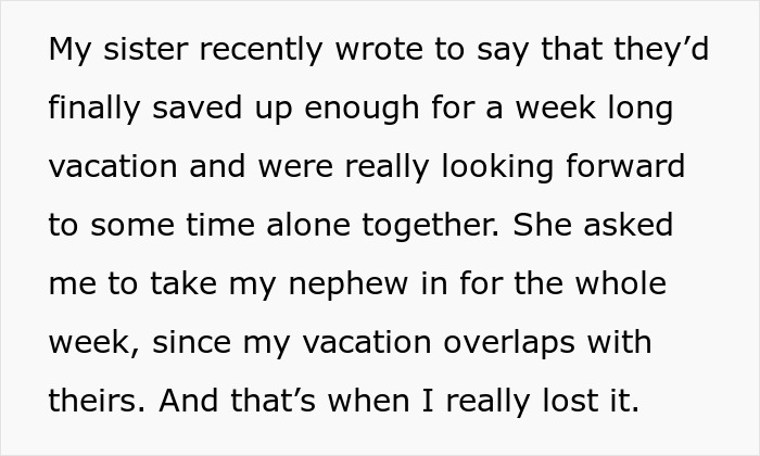 Sis Goes On Vacay While Deep In Debt To Her Brother, Then Calls Him Selfish For Refusing To Babysit Sis Goes On Vacay While Deep In Debt To Her Brother, Then Calls Him Selfish For Refusing To Babysit