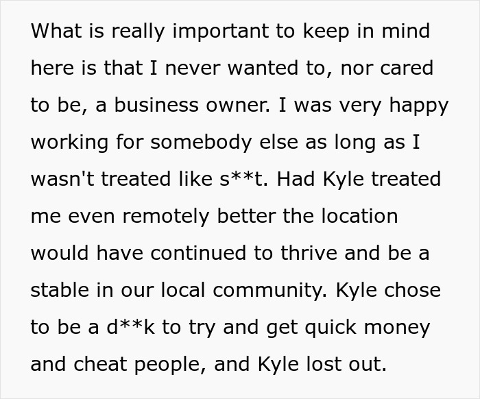 Toxic Boss Forced To Close Business After Insulting Top Performer, Ends Up Having His Clients Stolen Toxic Boss Forced To Close Business After Insulting Top Performer, Ends Up Having His Clients Stolen