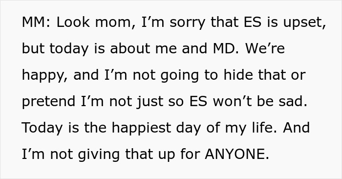 Woman Cries At Sister's Wedding Out Of Jealousy, Mom Tells Bride To Be "Less Happy" During Event Woman Cries At Sister's Wedding Out Of Jealousy, Mom Tells Bride To Be "Less Happy" During Event
