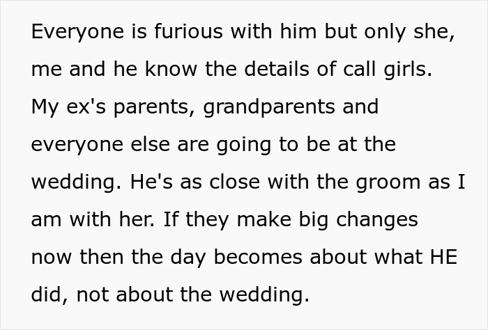MOH's Cheater Ex Is Best Man At Friend's Wedding, She's Frantic As She Can't Even Look At Him MOH's Cheater Ex Is Best Man At Friend's Wedding, She's Frantic As She Can't Even Look At Him