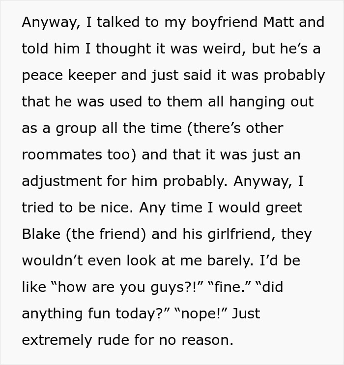 Woman Creeped Out By BF’s Best Friend’s Behavior Towards Her That He Just Accepts Woman Creeped Out By BF’s Best Friend’s Behavior Towards Her That He Just Accepts