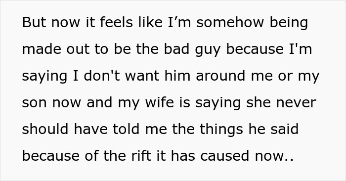 Father feels unfairly blamed for keeping BIL away after newborn insults Father feels unfairly blamed for keeping BIL away after newborn insults