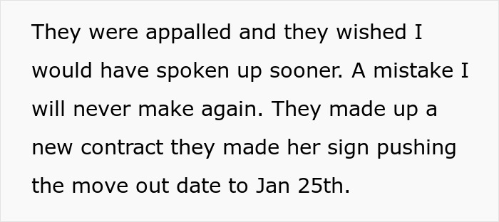 Text snippet discussing A mistake I will never make again and a new contract. Woman learns to defend herself.
