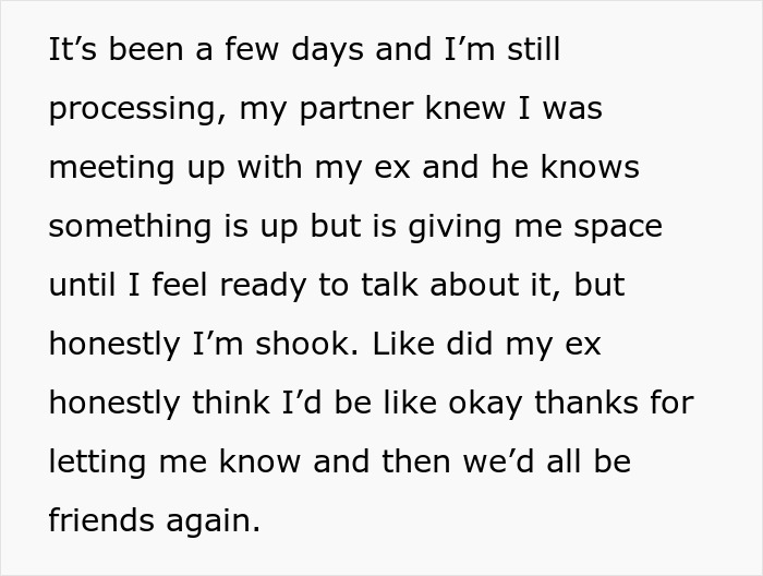 Processing emotions after ex reveals truth about fertility and leaving