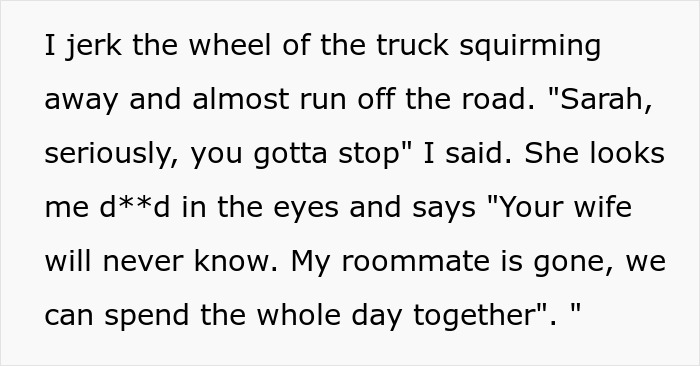 Guy Asks Random 20YO For A Ride In His Truck, Pregnant Wife Seethes And Plots Behind His Back Guy Asks Random 20YO For A Ride In His Truck, Pregnant Wife Seethes And Plots Behind His Back
