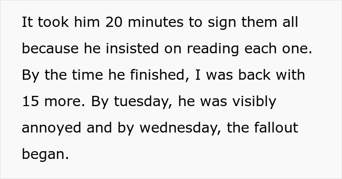 Controlling Boss Changes Policies And Wants Signatures For Everything, Regrets It After Workers Obey Controlling Boss Changes Policies And Wants Signatures For Everything, Regrets It After Workers Obey