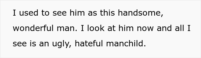Statement calling boyfriend a hateful manchild for cyberbullying