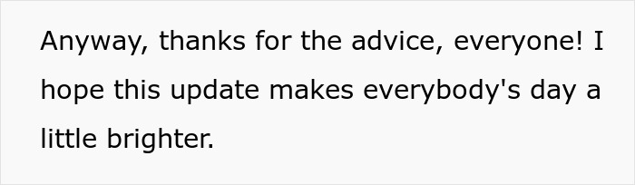 Text thanking everyone for advice and hoping to brighten their day Text thanking everyone for advice and hoping to brighten their day