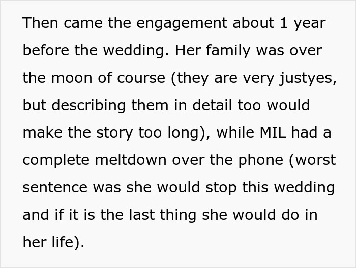 Engagement triggers MIL's meltdown attempting to stop wedding Engagement triggers MIL's meltdown attempting to stop wedding