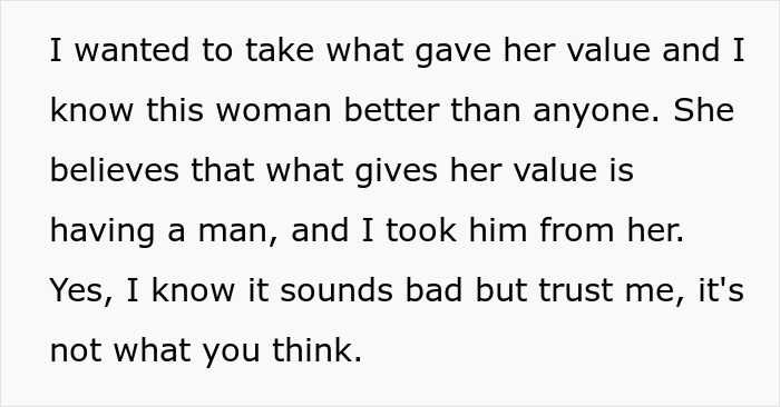 Daughter takes away toxic mom's source of value by stealing her man for revenge