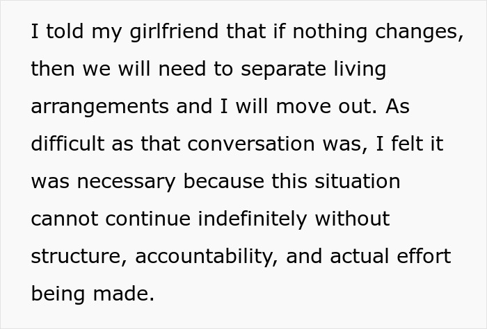 Guy Gives GF An Ultimatum After Getting Fed Up With Her Freeloading Brother Who Refuses To Be An Actual Adult