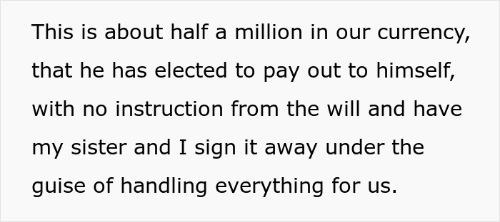 Richard illegally pays himself half a million from wife's estate Richard illegally pays himself half a million from wife's estate