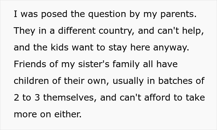 Text excerpt about family living arrangements and caregiving responsibilities Text excerpt about family living arrangements and caregiving responsibilities