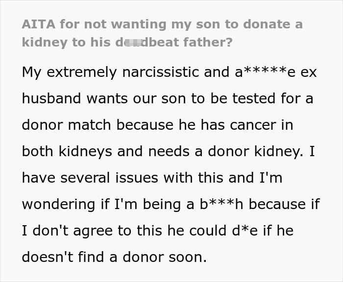Man Begged Wife To Abort Their Son, Left Them When She Refused, Now Needs His Kidney 16 Years Later