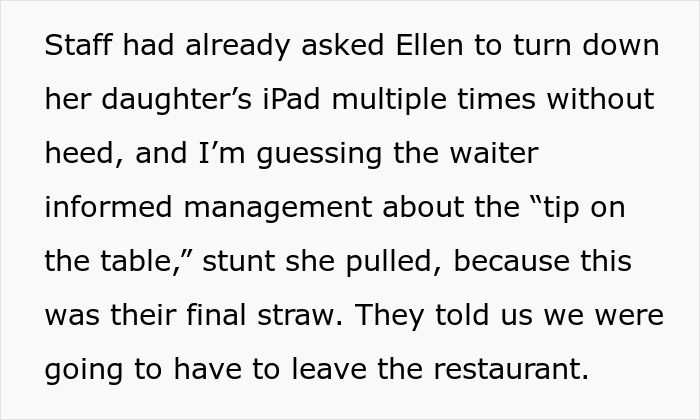 Restaurant staff asked to turn down daughter's iPad during dinner fiasco Restaurant staff asked to turn down daughter's iPad during dinner fiasco
