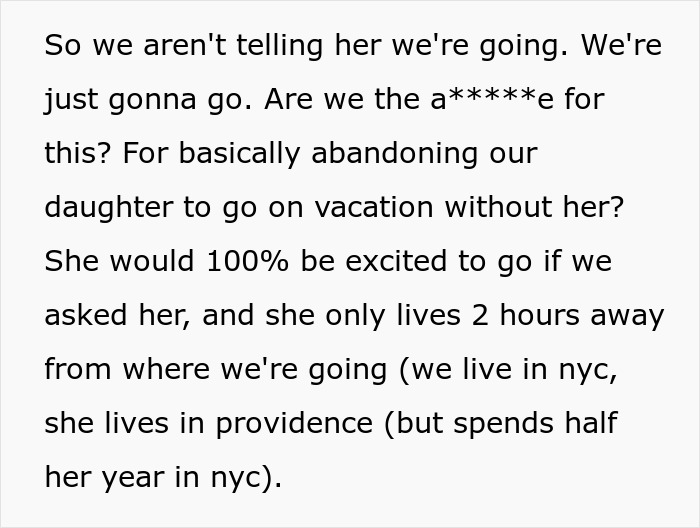 Mom Decides Fam Holiday Shouldn’t Feel Like A Drama Show, Quietly Excludes Explosive Daughter From It Mom Decides Fam Holiday Shouldn’t Feel Like A Drama Show, Quietly Excludes Explosive Daughter From It