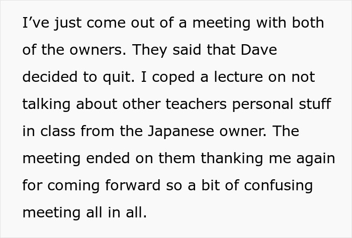 English Teacher Tells Students Her Coworker Has A Wife And Child, Learns Why He Kept It A Secret