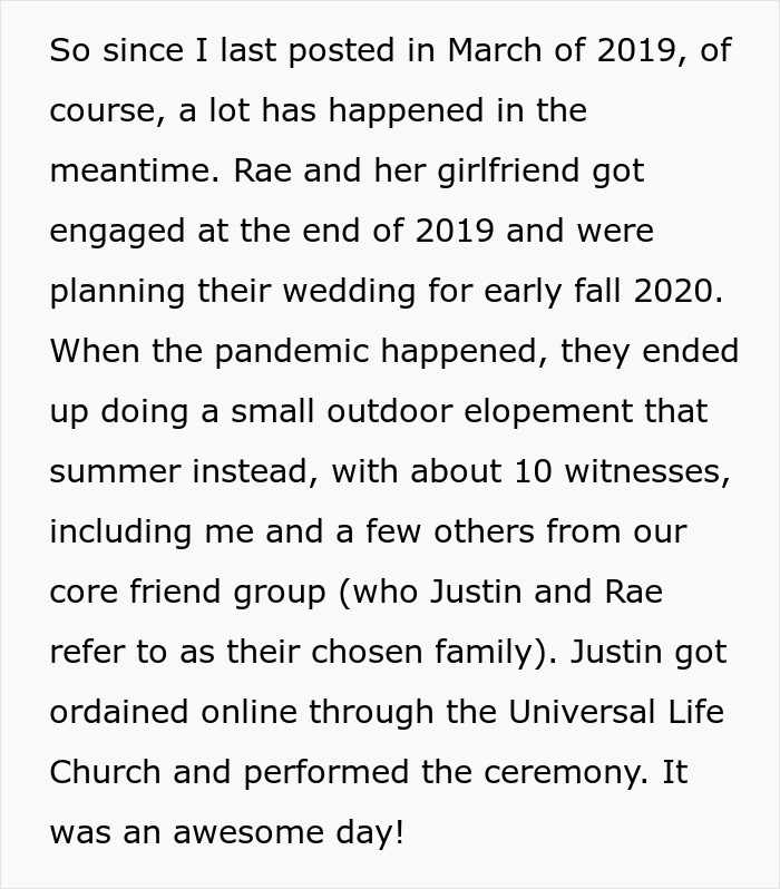 Text about engagement and elopement in restrictive religious community