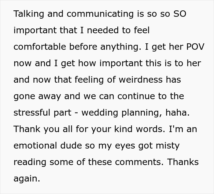 Importance of communication before wedding planning with fianc&eacute;e