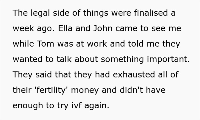 Woman Surprises Sis With Money For Her IVF Treatment, Called Selfish For Not Giving Her More