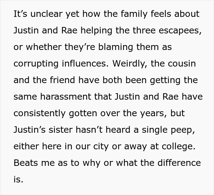 Commenter suggests legal steps to protect cult escapees' safety