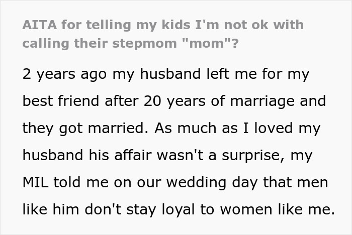 Woman Says 16YO Can Call Stepmom 'Mom' Even If She's Not OK With It, Ex-MIL Goes Ballistic On Her Woman Says 16YO Can Call Stepmom 'Mom' Even If She's Not OK With It, Ex-MIL Goes Ballistic On Her