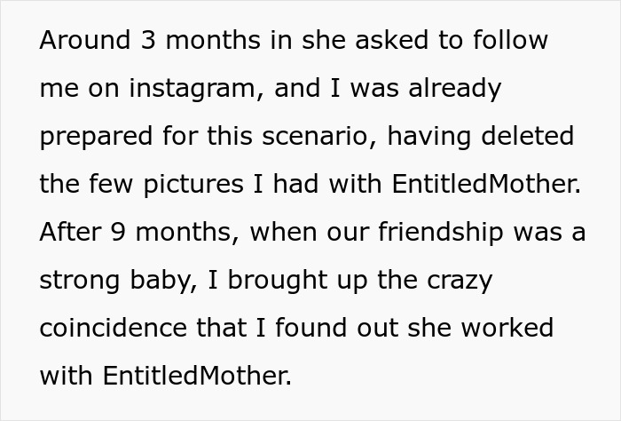 Building friendship on Instagram to take revenge