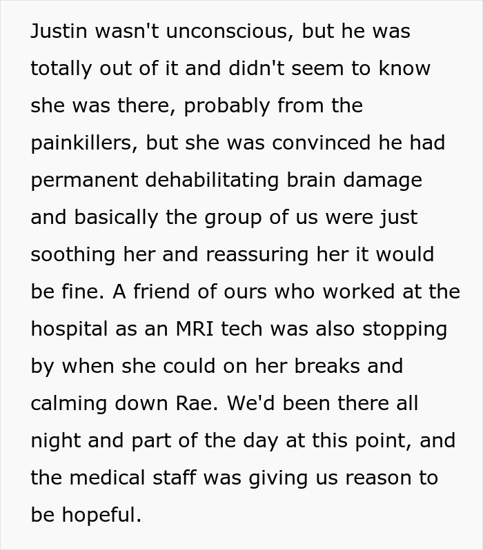 Text about brain damage fears in religious community context