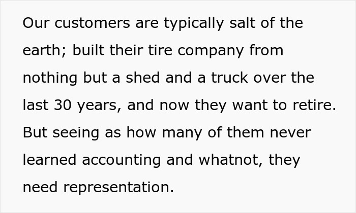 Text describing hardworking customers building tire company over 30 years Text describing hardworking customers building tire company over 30 years