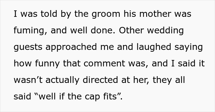 Groom's mother fuming and causing scenes before bride walks down aisle Groom's mother fuming and causing scenes before bride walks down aisle