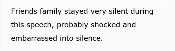 Friends family silent and embarrassed in racist MIL wedding story Friends family silent and embarrassed in racist MIL wedding story