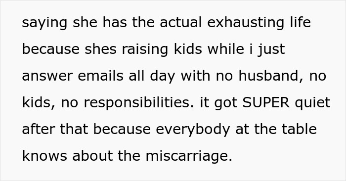 Text describing exhaustion from raising kids versus no responsibilities Text describing exhaustion from raising kids versus no responsibilities