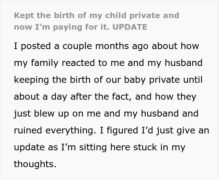 Parents Are Furious Daughter Informed Them About Giving Birth Only The Next Day After All They Did For Her
