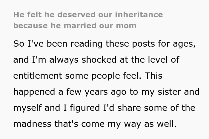Text about entitlement and inheritance from late wife's money Text about entitlement and inheritance from late wife's money