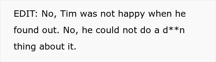 Text stating Tim was unhappy and powerless related to boss losing millions story Text stating Tim was unhappy and powerless related to boss losing millions story