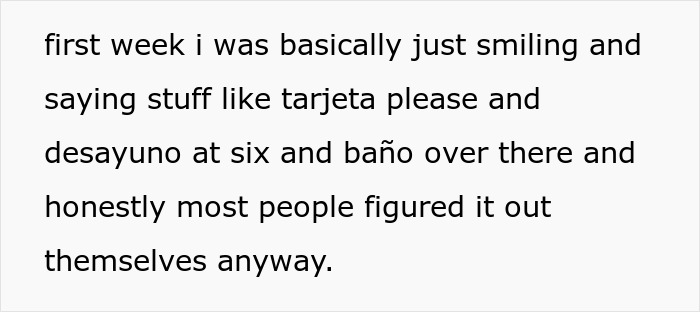 Text about using basic Spanish words at work Text about using basic Spanish words at work