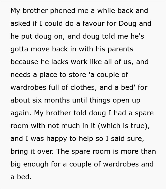 Woman Agrees To Store A Couple Of Items For Friend, Comes Home To A Fully Packed House From Hell