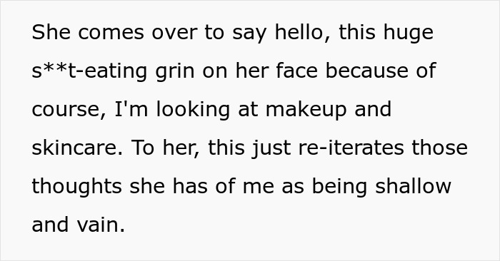 MIL Smugly Approaches Woman At Makeup Section, Freezes After Realizing Her Gossip Got Leaked MIL Smugly Approaches Woman At Makeup Section, Freezes After Realizing Her Gossip Got Leaked