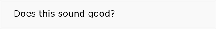 Text asking "Does this sound good?" about breakups, hinting at family drama or affair related discussions.