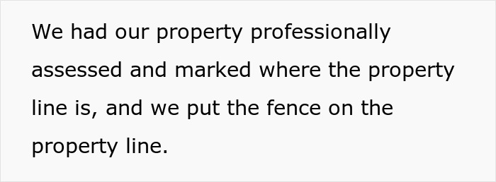 Text about professional property assessment for fence placement