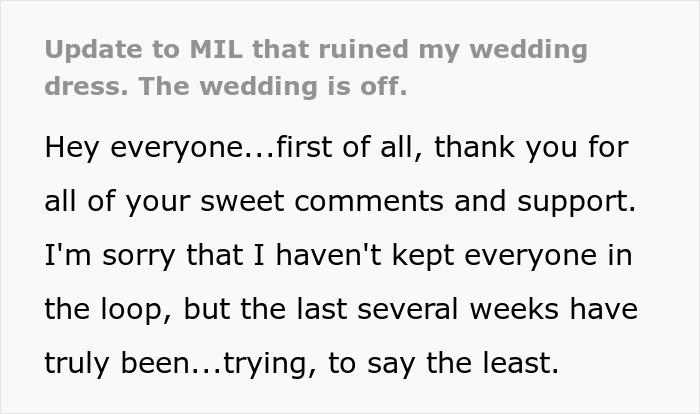 Bride Aghast As MIL Ruins Her $11K Wedding Dress, Loses It When Groom Says She’s “Overreacting” Bride Aghast As MIL Ruins Her $11K Wedding Dress, Loses It When Groom Says She’s “Overreacting”
