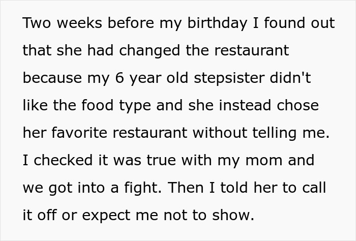 Mom Turns Son’s 18th B-Day Dinner Into Stepdaughter’s Fantasy Night, Fed-up Teen Finally Moves Out Mom Turns Son’s 18th B-Day Dinner Into Stepdaughter’s Fantasy Night, Fed-up Teen Finally Moves Out
